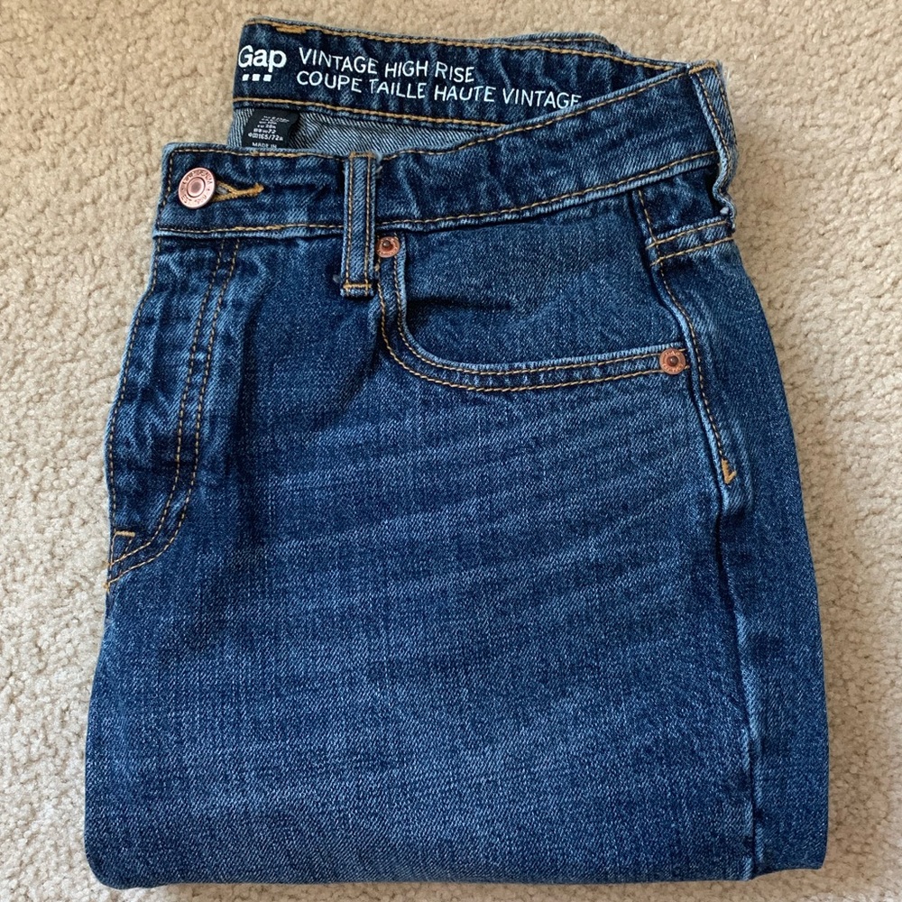 Gap Hi Rise Vintage Straight Jeans